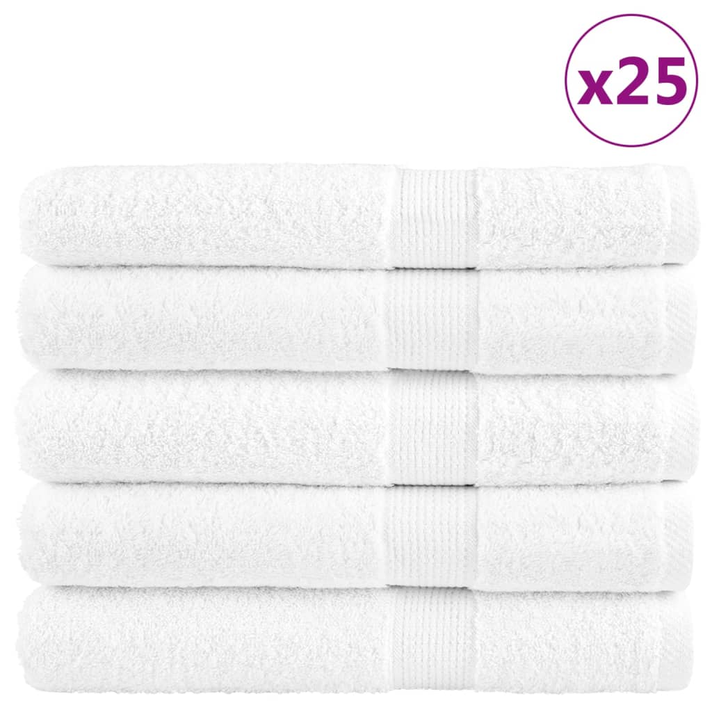 Premium Saunatücher SOLUND 50 Stk. Weiß 80x200 cm 600 g/m²