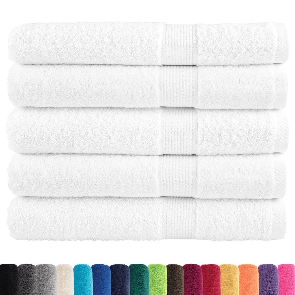 Premium Saunatücher SOLUND 50 Stk. Weiß 80x200 cm 600 g/m²