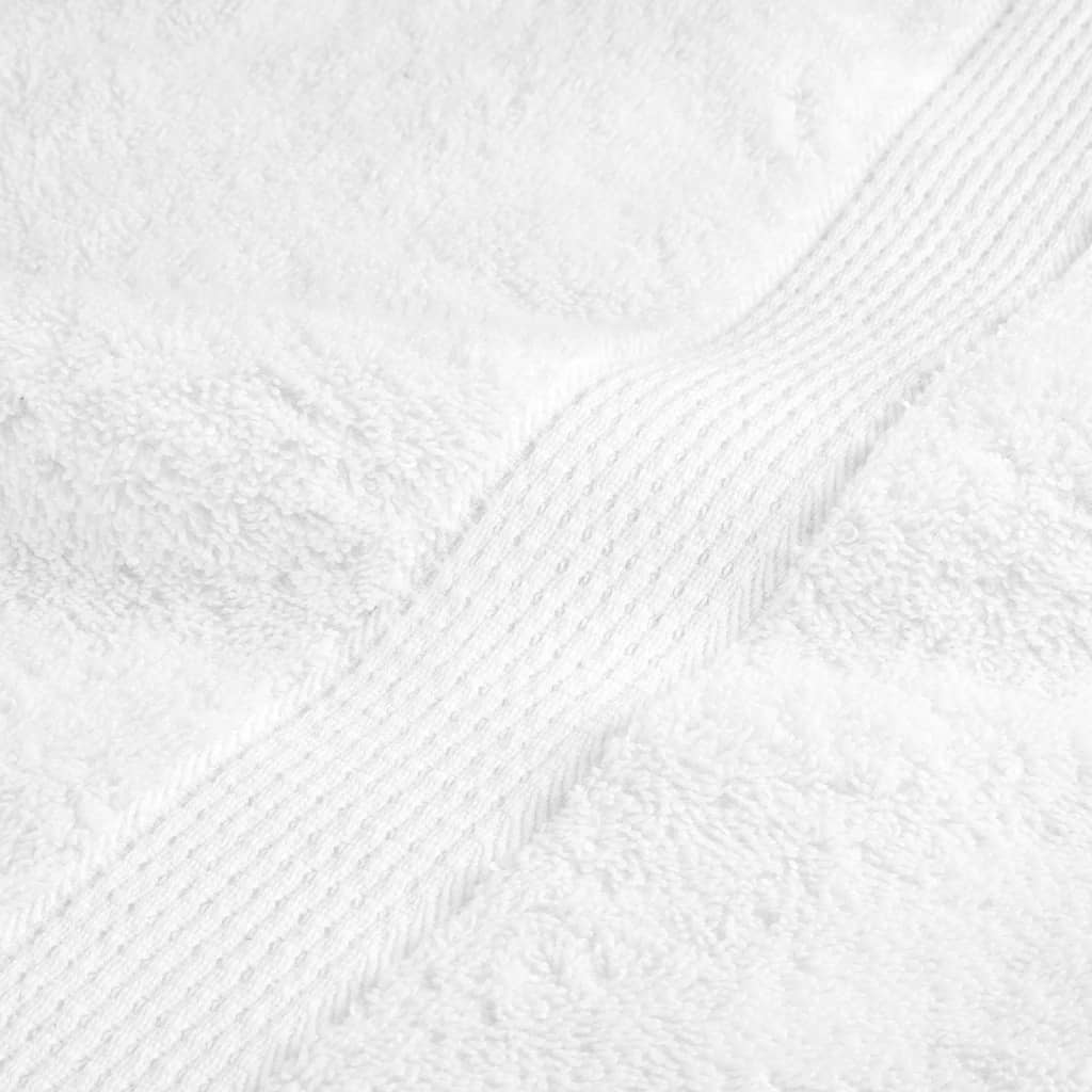 Premium Handtücher SOLUND 10 Stk. Weiß 100x200 cm 600 g/m²