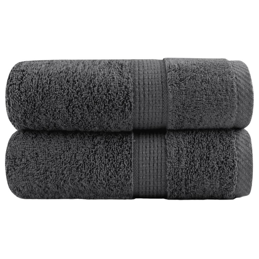 Premium-Waschtücher SOLUND 2 Stk. Anthrazit 30x30 cm 600 g/m²