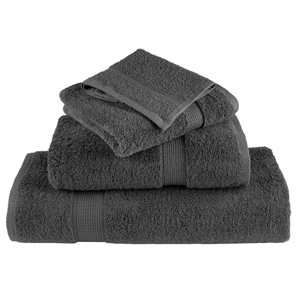 Premium-Waschtücher SOLUND 50 Stk. Anthrazit 30x30 cm 600 g/m²