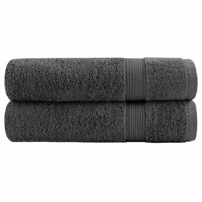 Premium Handtücher SOLUND 2 Stk. Anthrazit 50x100 cm 600 g/m²