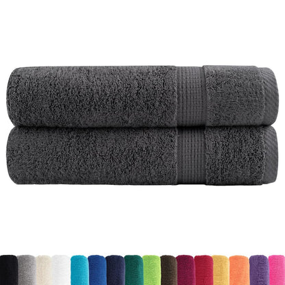 Premium Handtücher SOLUND 2 Stk. Anthrazit 50x100 cm 600 g/m²