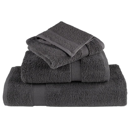 Premium Handtücher SOLUND 2 Stk. Anthrazit 50x100 cm 600 g/m²