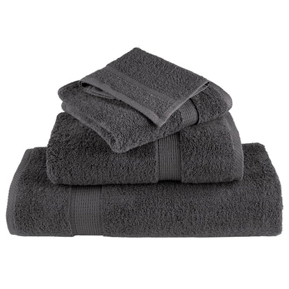 Premium Badetücher SOLUND 4 Stk. Anthrazit 100x150 cm 600 g/m²
