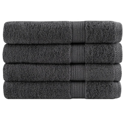 Premium Saunatücher SOLUND 4 Stk. Anthrazit 80x200 cm 600 g/m²