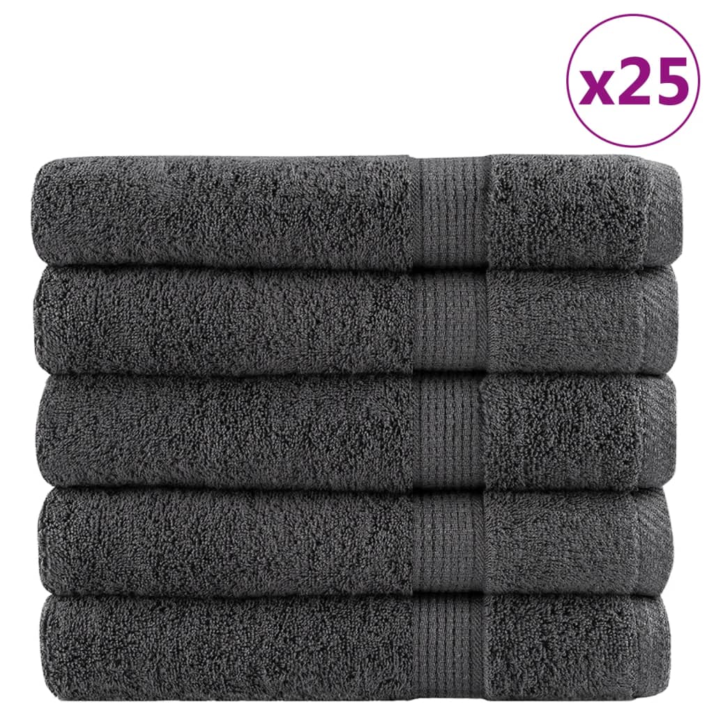 Premium Saunatücher SOLUND 50 Stk. Anthrazit 80x200 cm 600 g/m²
