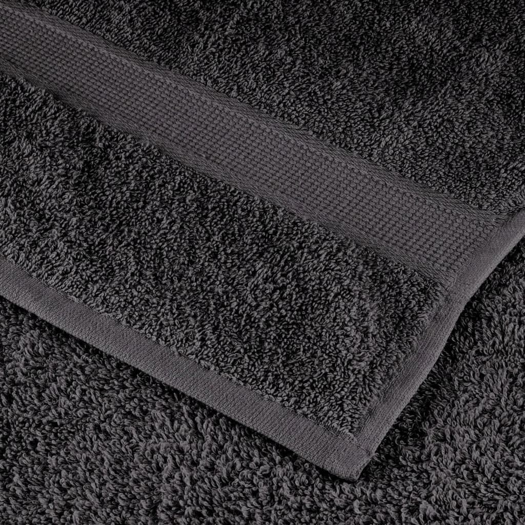 Premium Handtücher SOLUND 2 Stk. Anthrazit 100x200 cm 600 g/m²