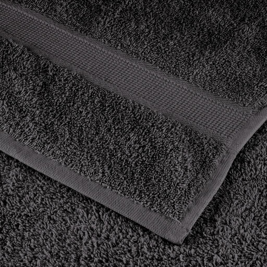 Premium Handtücher SOLUND 10 Stk. Anthrazit 100x200 cm 600 g/m²