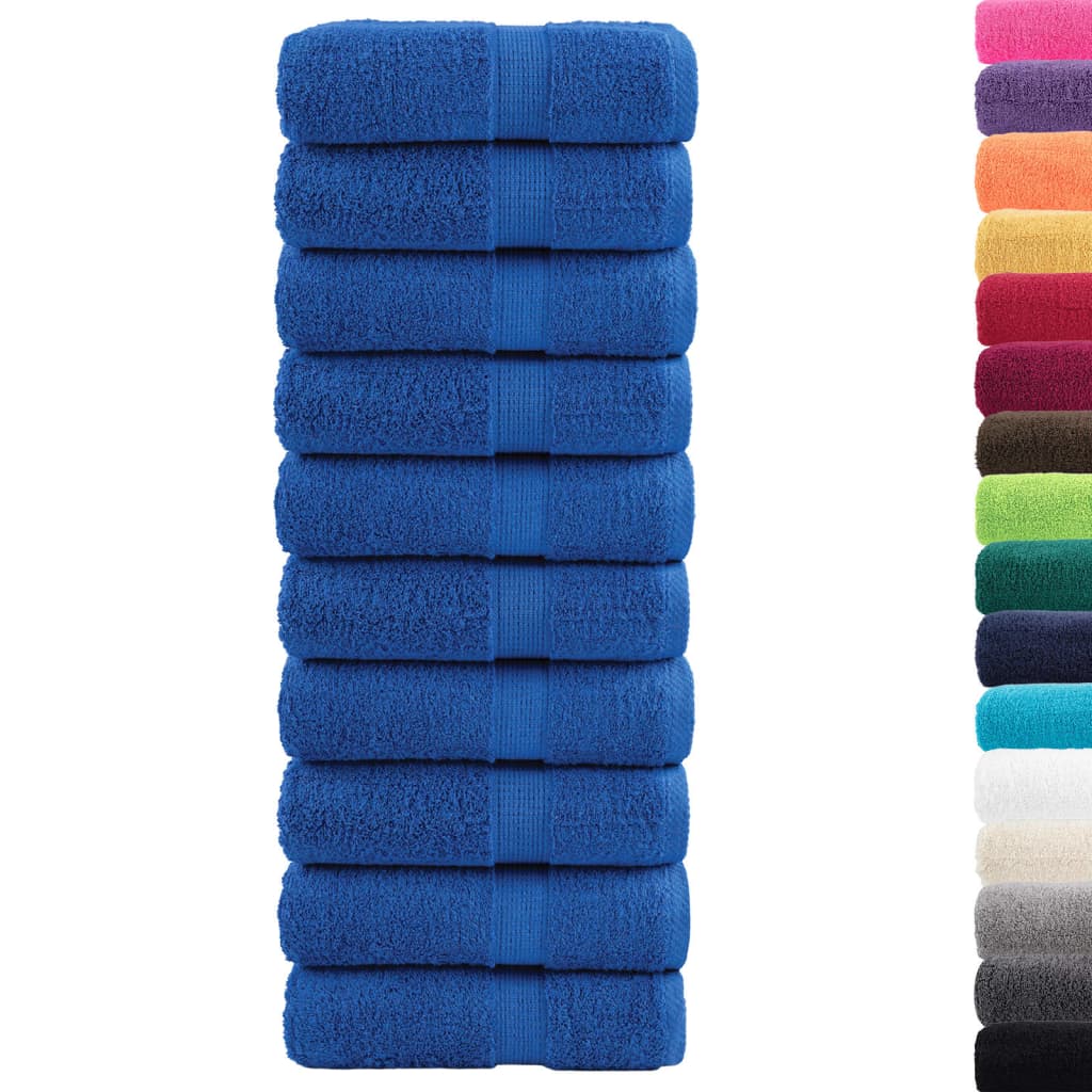 Premium-Waschtücher SOLUND 10 Stk. Blau 30x30 cm 600 g/m²