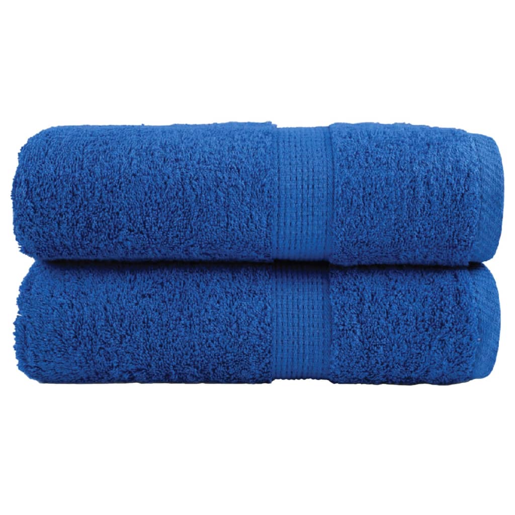 Premium Gästetücher SOLUND 2 Stk. Blau 30x50 cm 600 g/m²