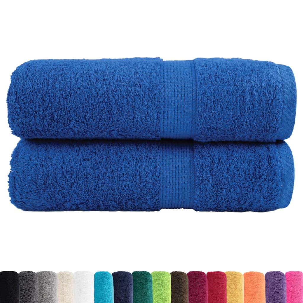 Premium Gästetücher SOLUND 2 Stk. Blau 30x50 cm 600 g/m²