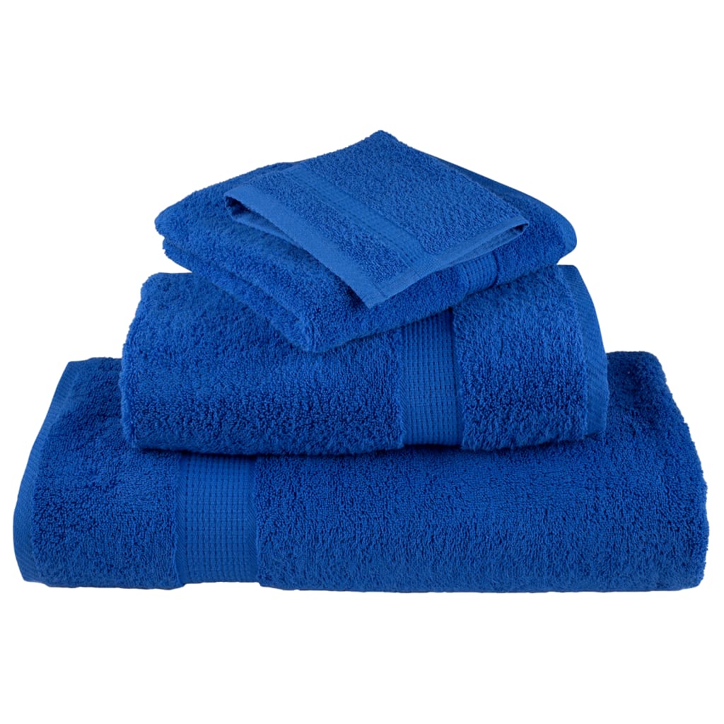 Premium Gästetücher SOLUND 2 Stk. Blau 30x50 cm 600 g/m²