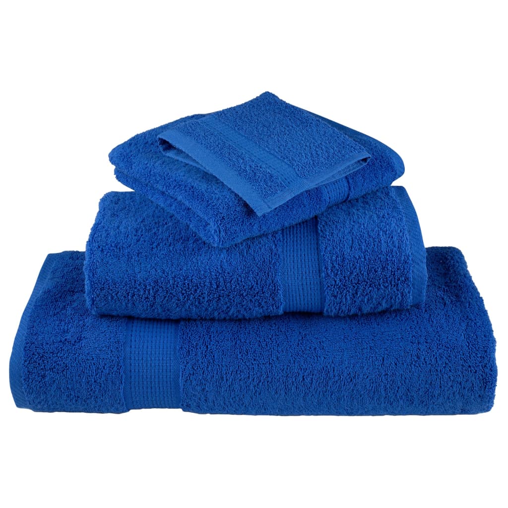 Premium Gästetücher SOLUND 10 Stk. Blau 30x50 cm 600 g/m²
