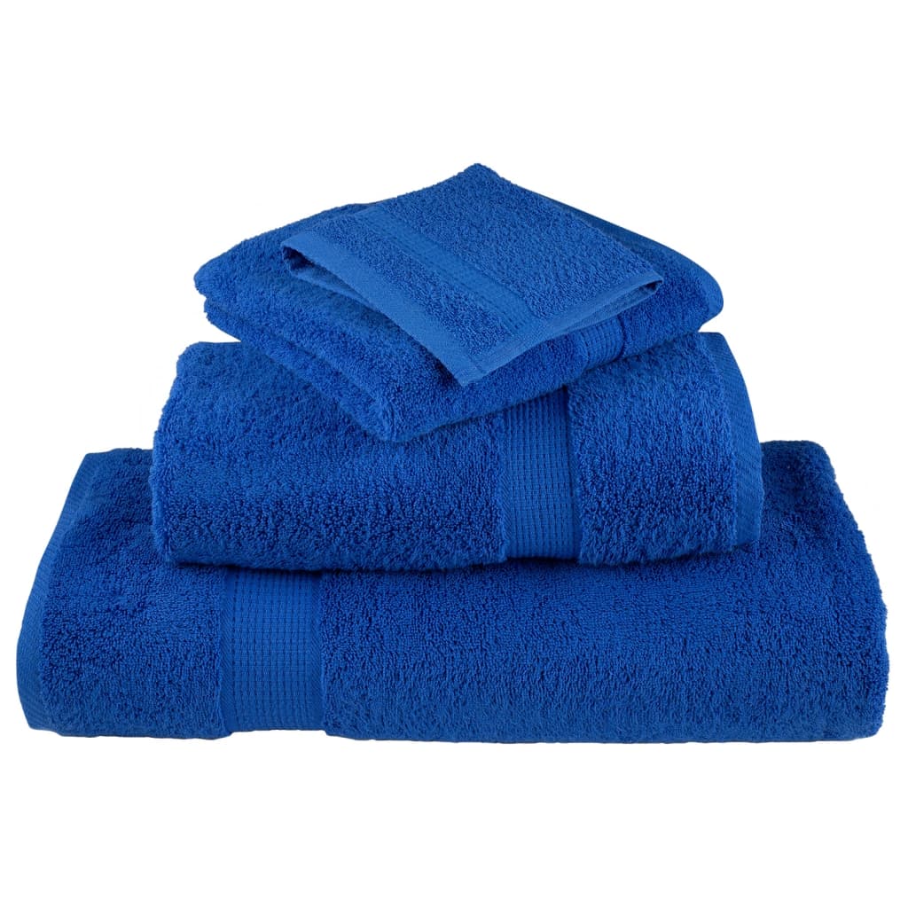Premium Handtücher SOLUND 2 Stk. Blau 50x100 cm 600 g/m²