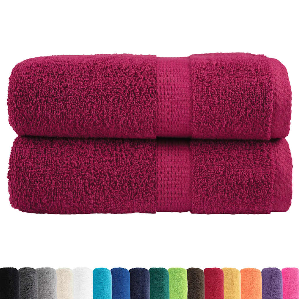 Premium-Waschtücher SOLUND 2 Stk. Bordeaux 30x30 cm 600 g/m²