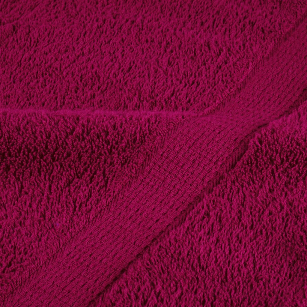 Premium Handtücher SOLUND 10 Stk. Bordeaux 100x200 cm 600 g/m²