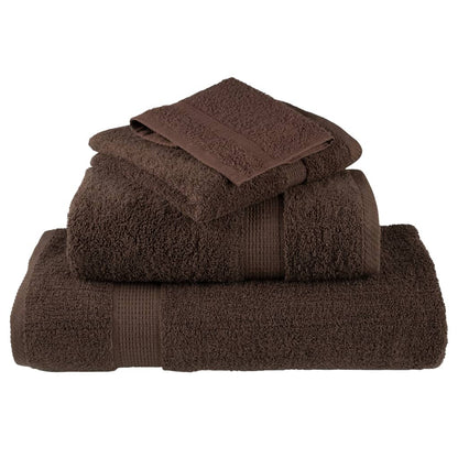 Premium-Waschtücher SOLUND 4 Stk. Braun 30x30 cm 600 g/m²