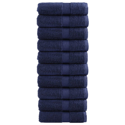 Premium-Waschtücher SOLUND 10 Stk. Marineblau 30x30 cm 600 g/m²