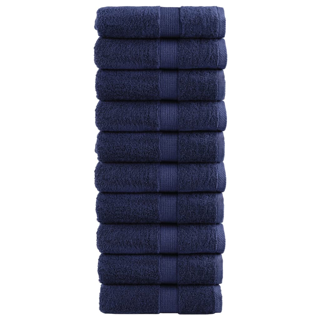 Premium-Waschtücher SOLUND 10 Stk. Marineblau 30x30 cm 600 g/m²