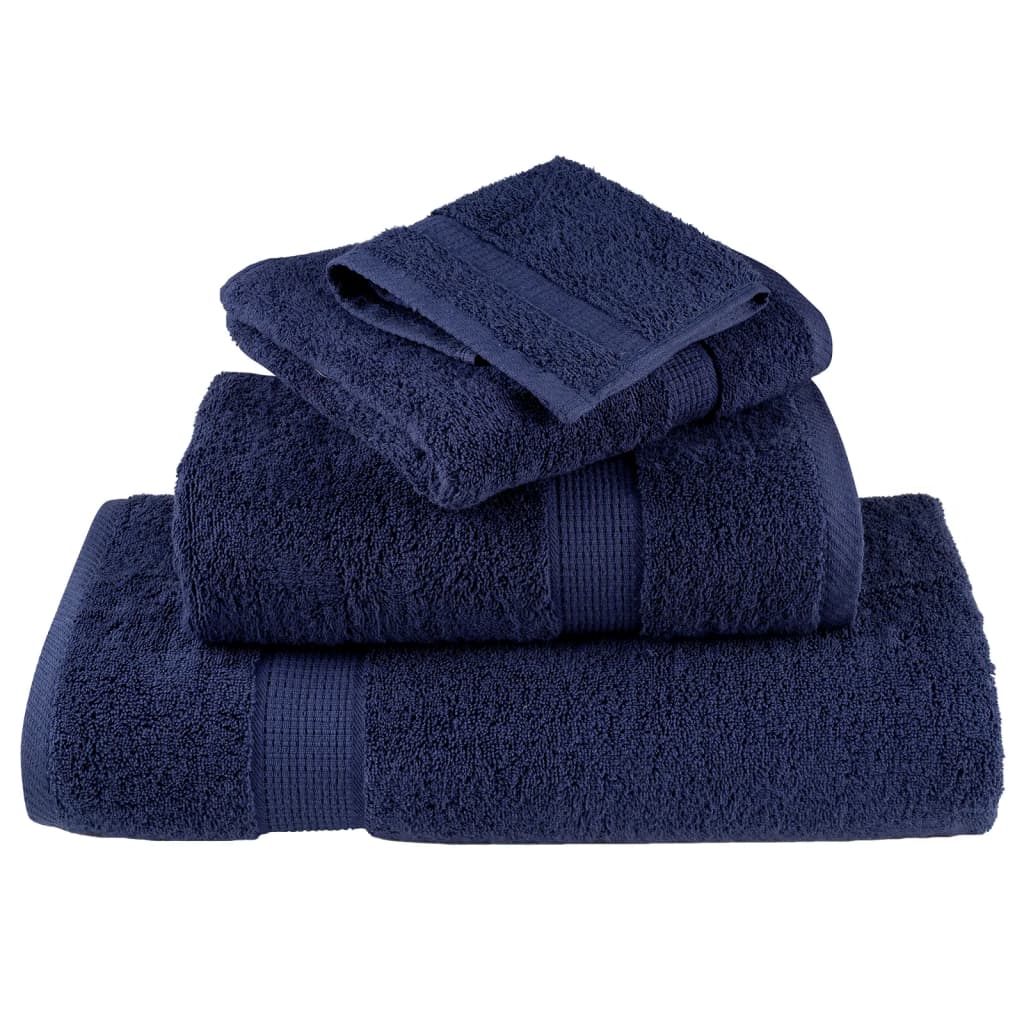 Premium Gästetücher SOLUND 2 Stk. Marineblau 30x50 cm 600 g/m²
