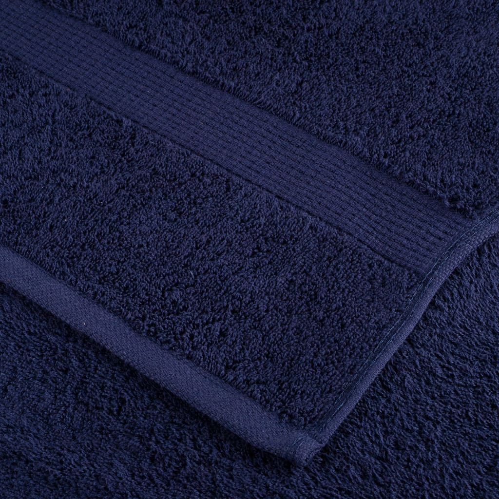 Premium Saunatücher SOLUND 4 Stk. Marineblau 80x200 cm 600 g/m²