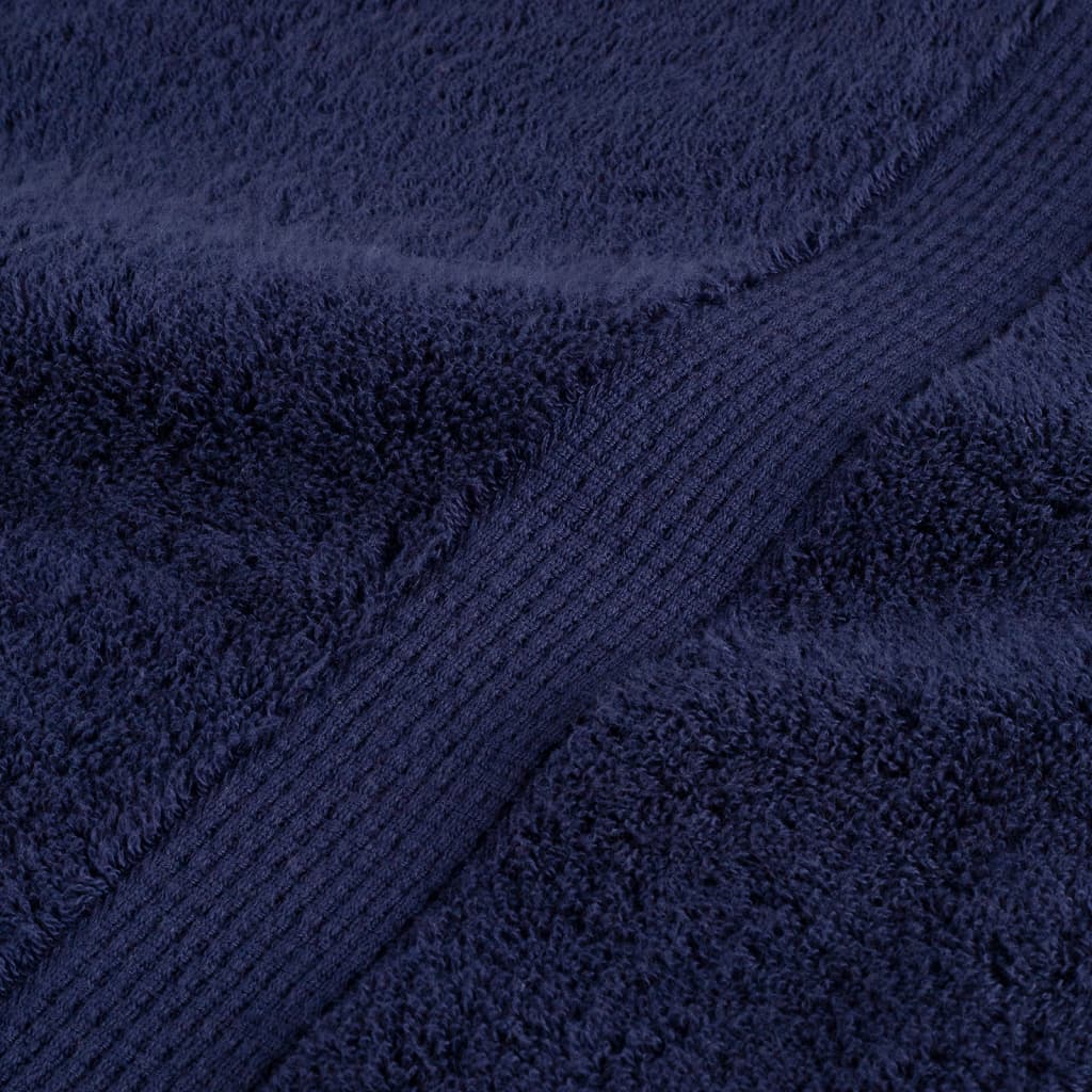 Premium Handtücher SOLUND 4 Stk. Marineblau 100x200 cm 600 g/m²
