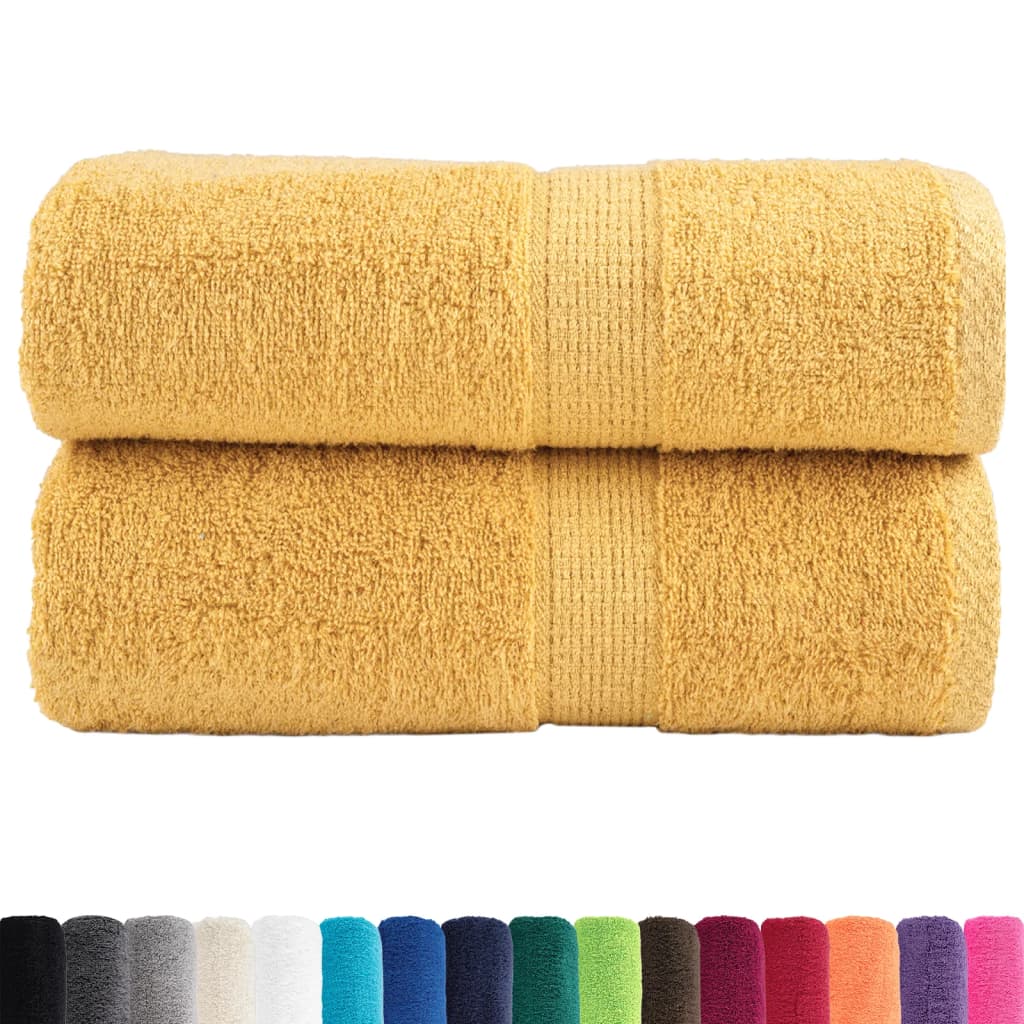 Premium-Waschtücher SOLUND 2 Stk. Gold 30x30 cm 600 g/m²
