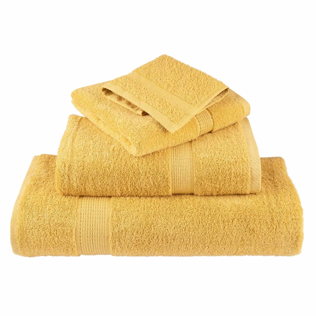 Premium-Waschtücher SOLUND 2 Stk. Gold 30x30 cm 600 g/m²