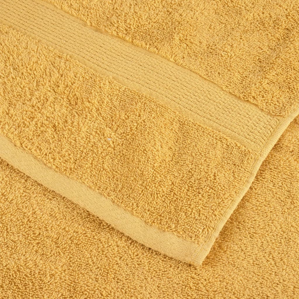 Premium Gästetücher SOLUND 4 Stk. Gold 30x50 cm 600 g/m²