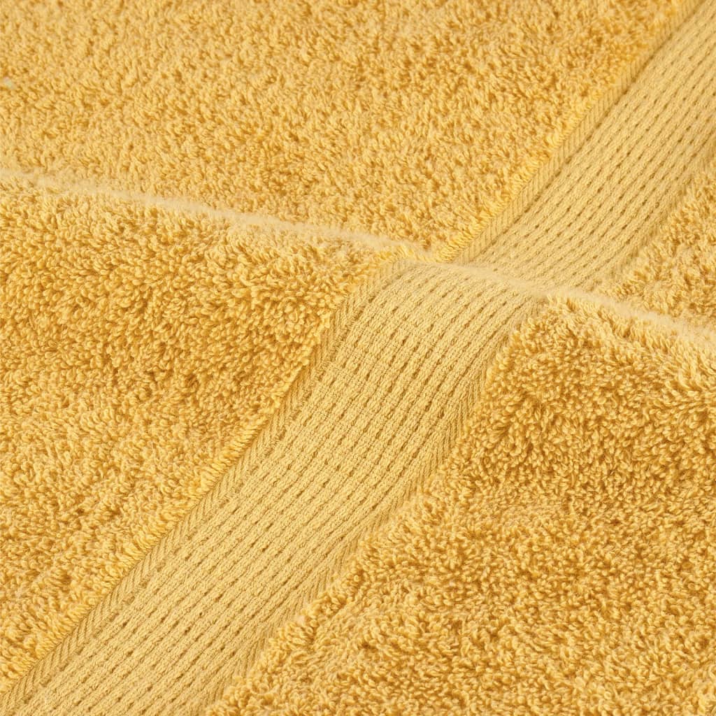 Premium Gästetücher SOLUND 4 Stk. Gold 30x50 cm 600 g/m²