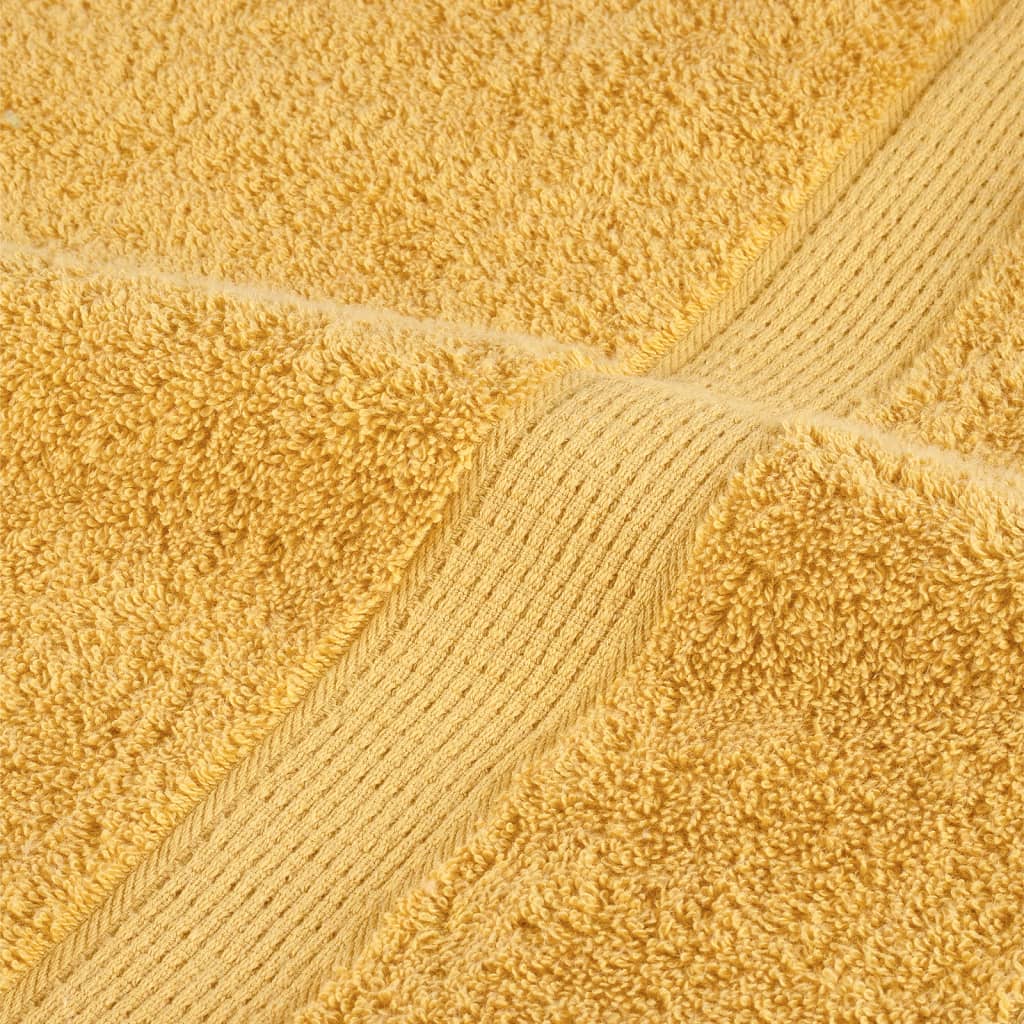 Premium Handtücher SOLUND 4 Stk. Gold 50x100 cm 600 g/m²