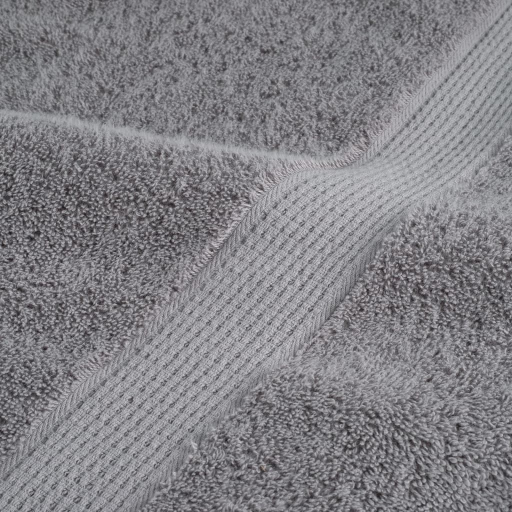 Premium-Waschtücher SOLUND 4 Stk. Grau 30x30 cm 600 g/m²