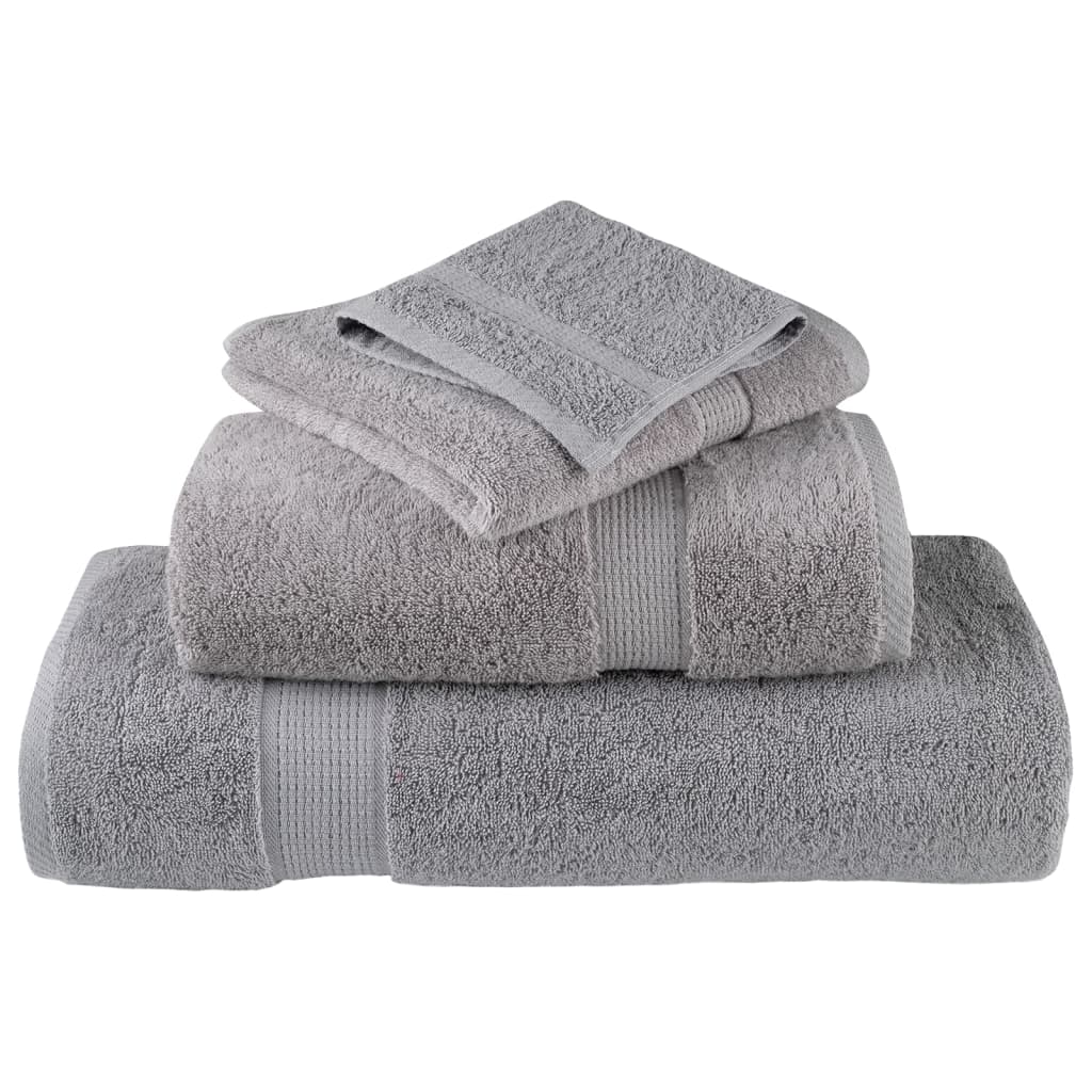 Premium-Waschtücher SOLUND 10 Stk. Grau 30x30 cm 600 g/m²