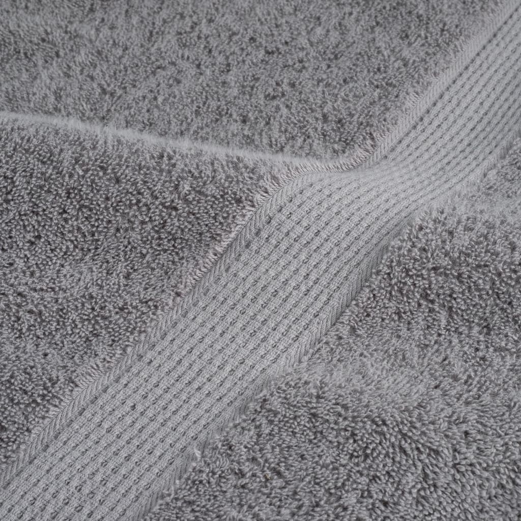 Premium-Waschtücher SOLUND 10 Stk. Grau 30x30 cm 600 g/m²