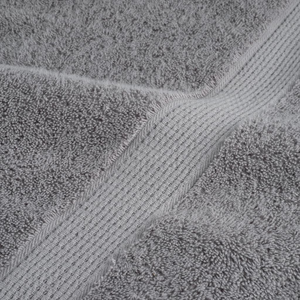 Premium Gästetücher SOLUND 10 Stk. Grau 30x50 cm 600 g/m²
