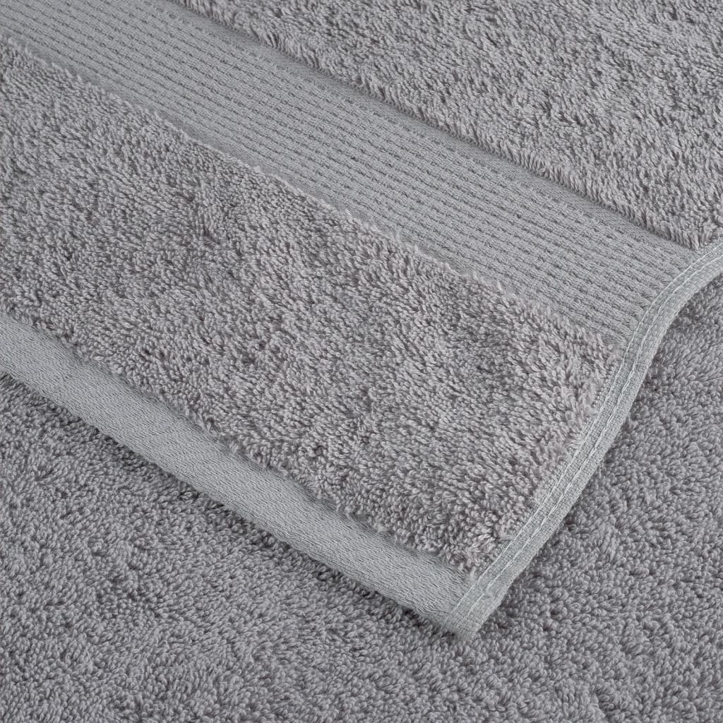 Premium Handtücher SOLUND 10 Stk. Grau 50x100 cm 600 g/m²
