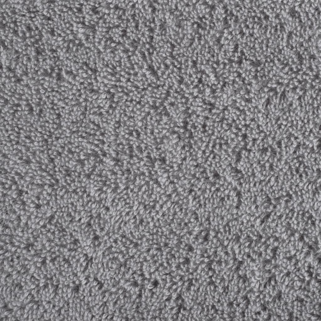 Premium Badetücher SOLUND 10 Stk. Grau 100x150 cm 600 g/m²