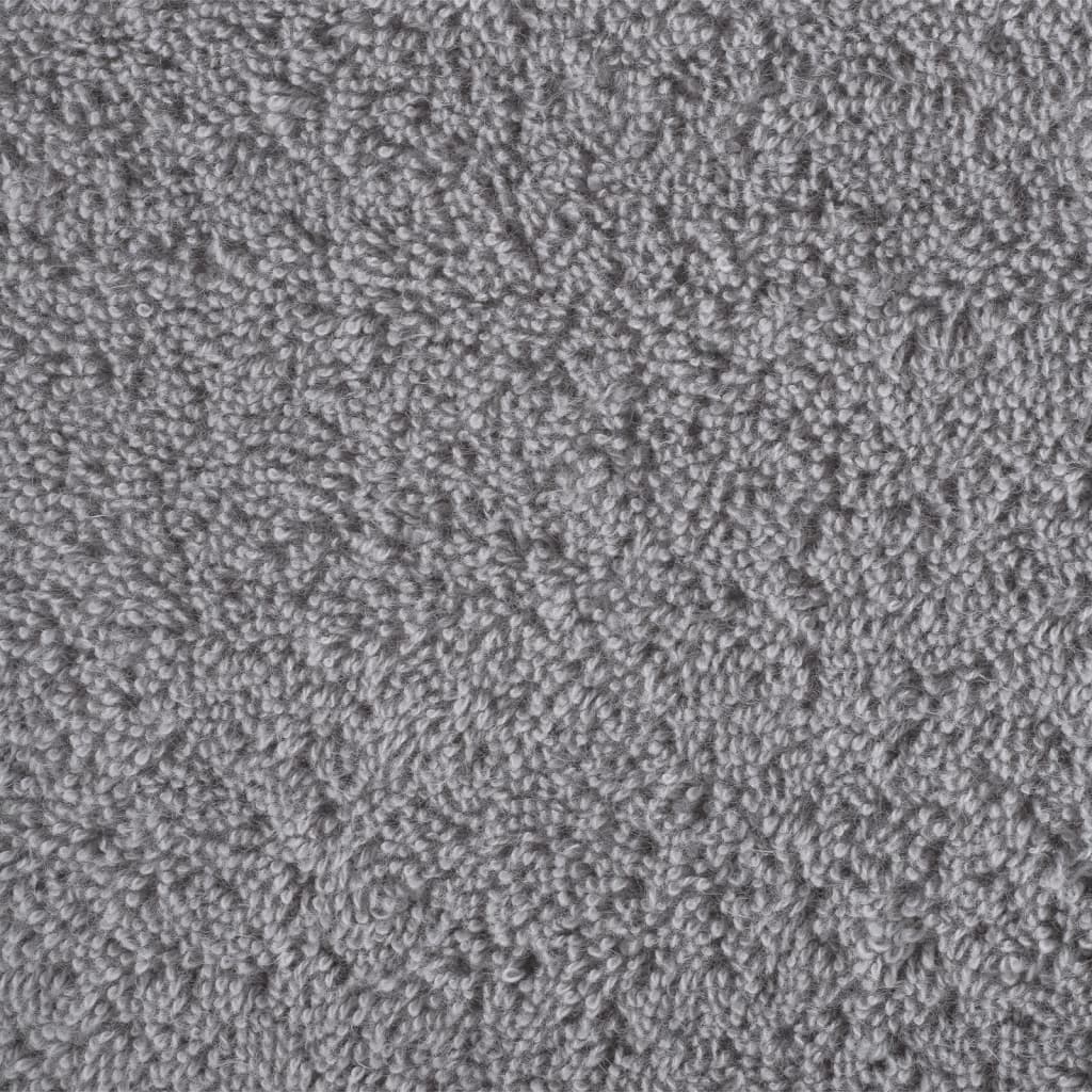 Premium Handtücher SOLUND 10 Stk. Grau 100x200 cm 600 g/m²