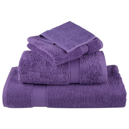 Premium Waschhandtücher SOLUND 4 Stück Lila 30x30 cm 600 g/m²