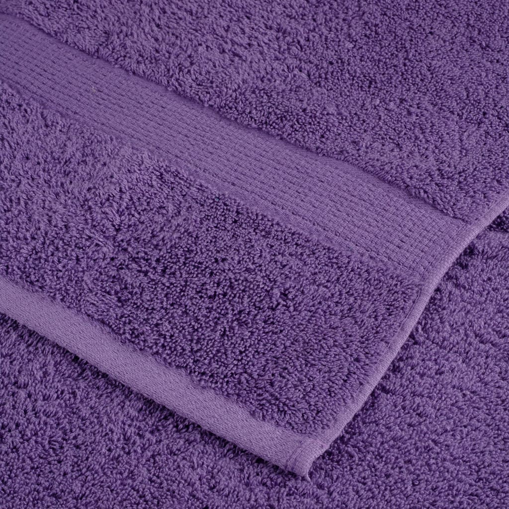 Premium Waschhandtücher SOLUND 4 Stück Lila 30x30 cm 600 g/m²