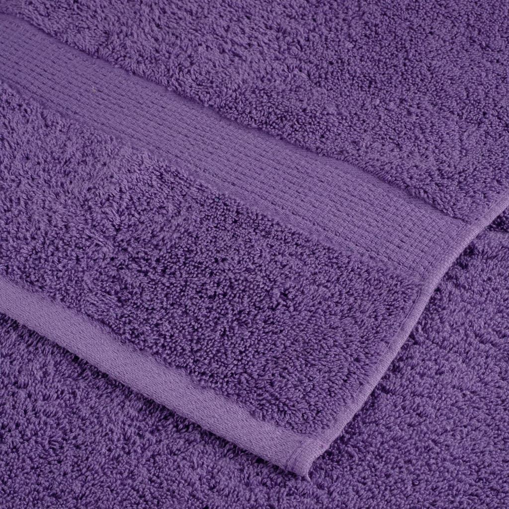 Premium Badetücher SOLUND 10 Stk. Lila 100x150 cm 600 g/m²
