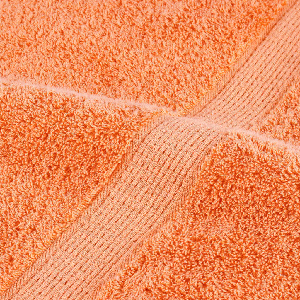 Premium Waschhandtücher SOLUND 10 Stück Orange 30x30 cm 600 g/m²