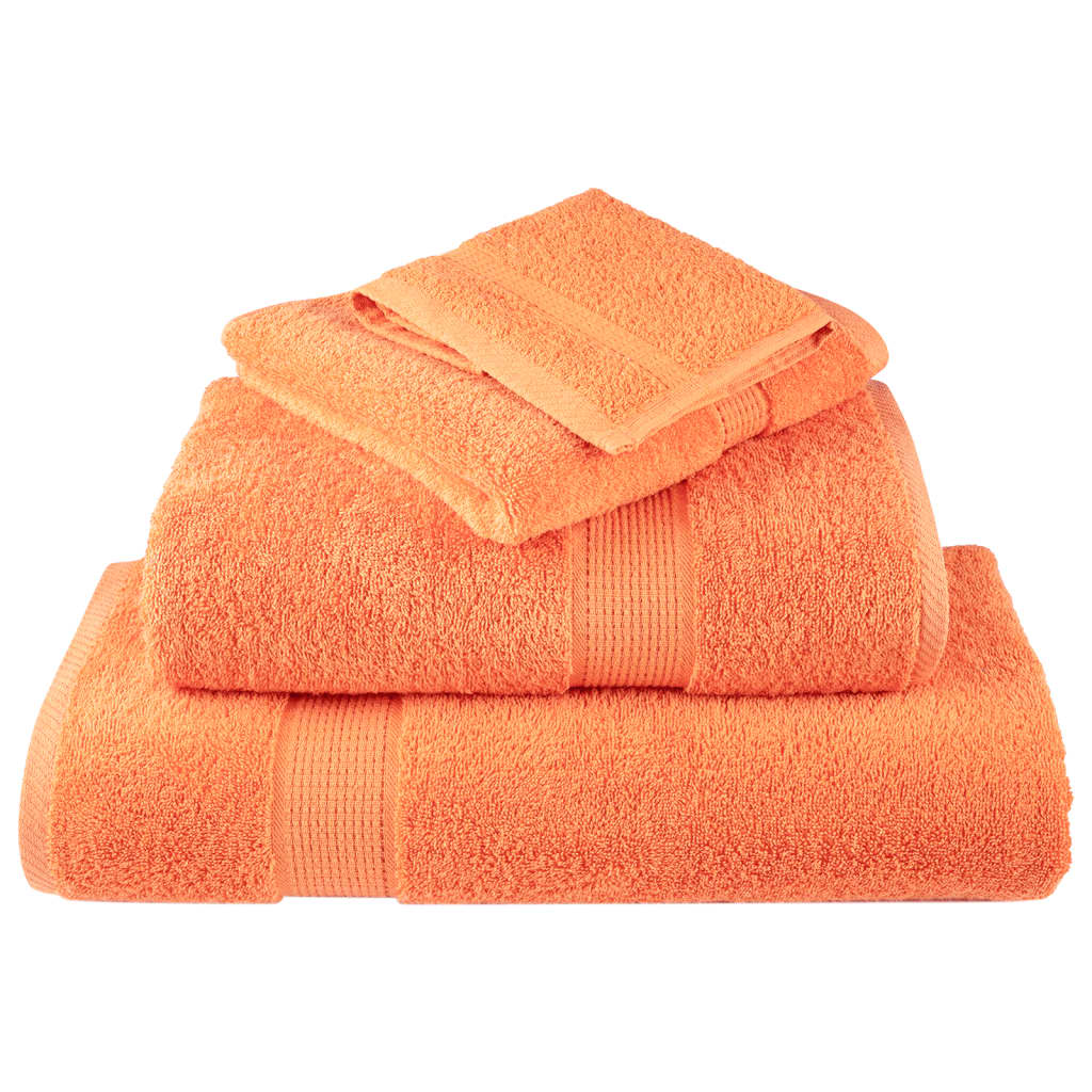 Premium Badetücher SOLUND 10 Stk. Orange 100x150 cm 600 g/m²