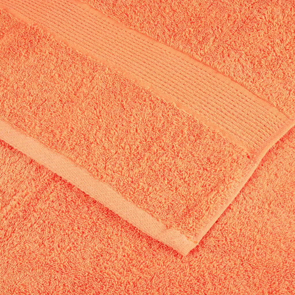 Premium Badetücher SOLUND 10 Stk. Orange 100x150 cm 600 g/m²