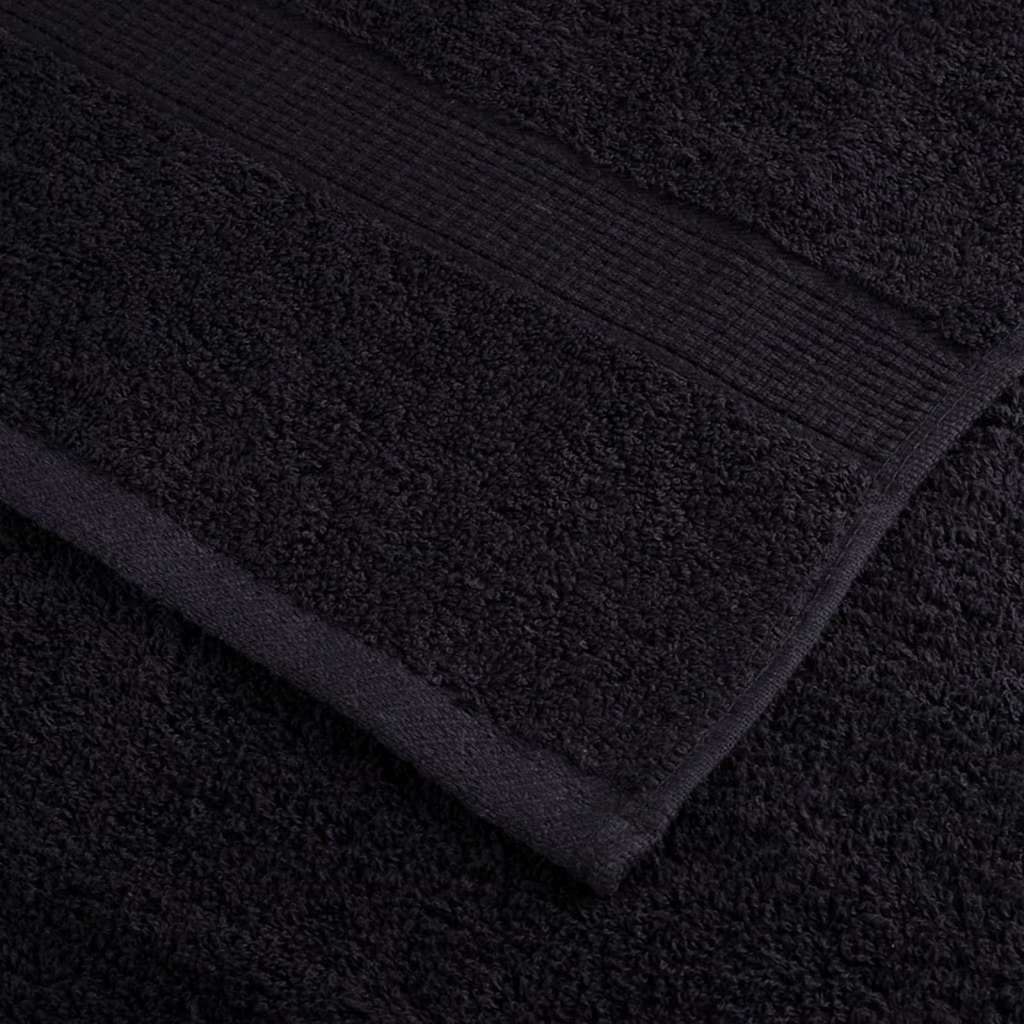 Gästetuch SOLUND 2 Stk. Schwarz 15 x 21 cm 550 gsm