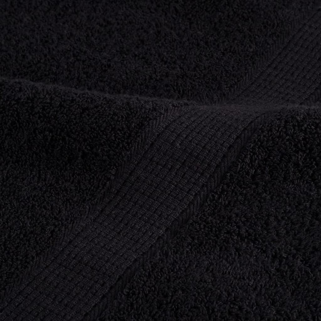 Gästetuch SOLUND 2 Stk. Schwarz 15 x 21 cm 550 gsm