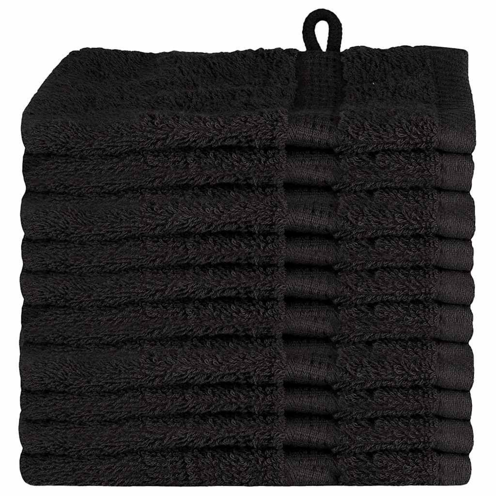 Gästetuch SOLUND 10 Stk. Schwarz 15 x 21 cm 550 gsm