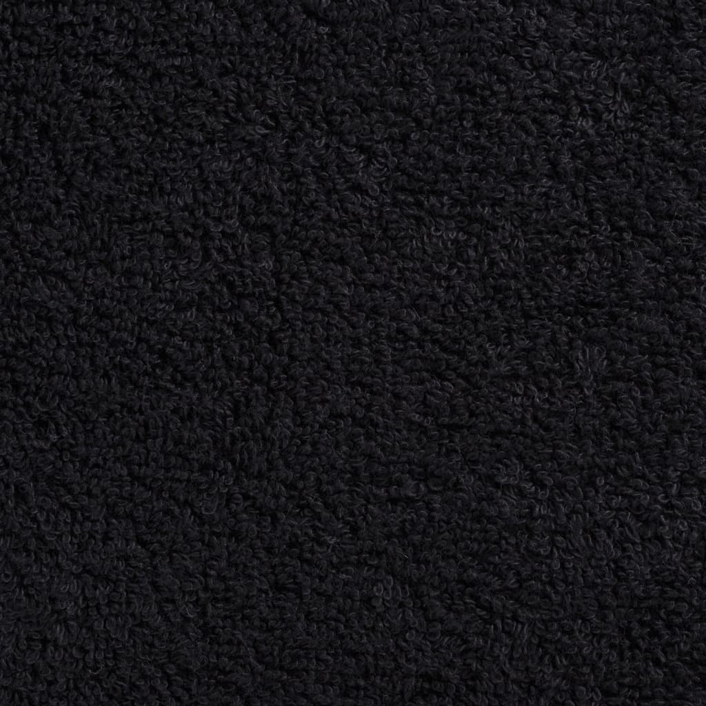 Premium Waschhandtücher SOLUND 10 Stück Schwarz 30x30 cm 600 g/m²