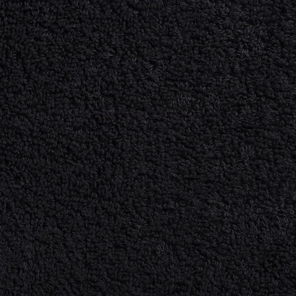Premium-Gästetücher SOLUND 2 Stk. Schwarz 30x50 cm 600 g/m²